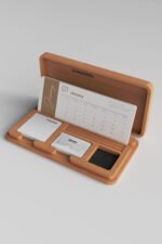 KT-02 Kapaklı Ahşap Masa Takvimi - Görsel 3