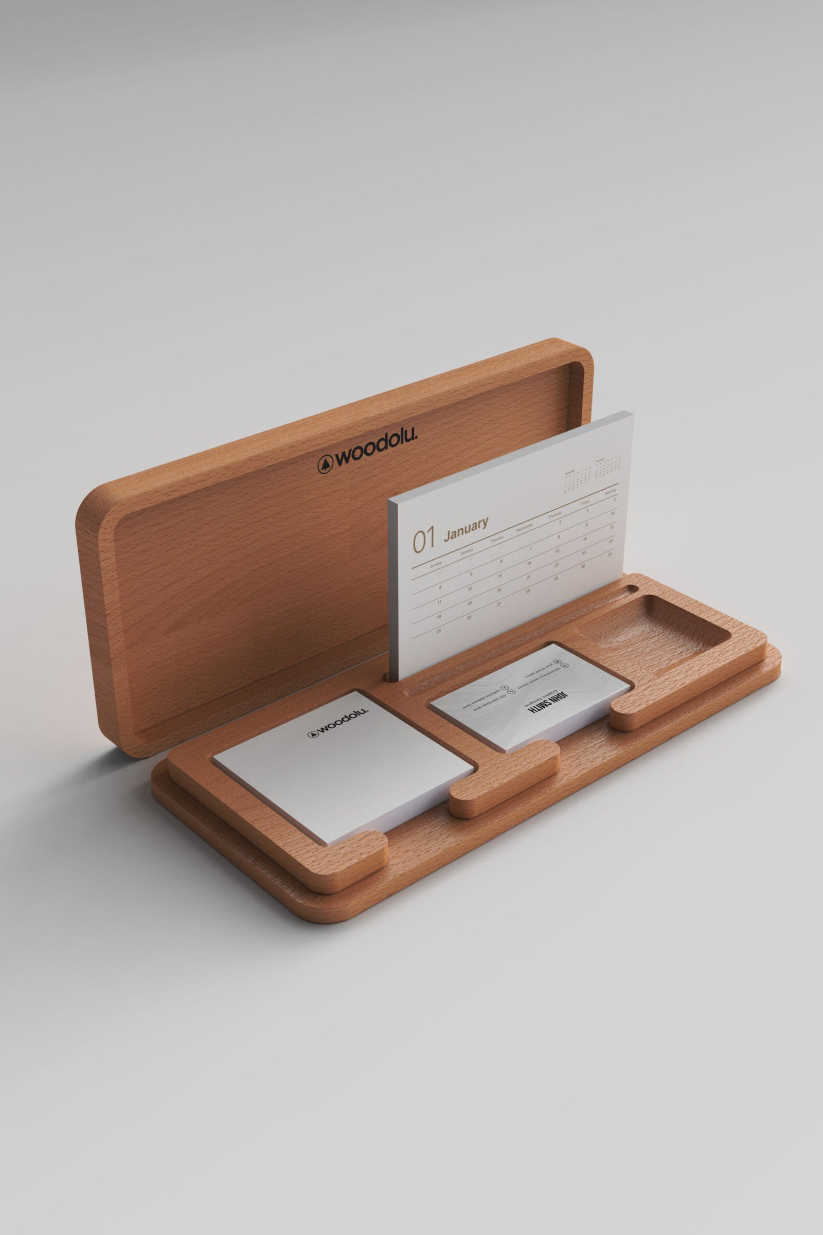 KT-03 Kapaklı Ahşap Masa Takvimi KT-03 Kapaklı Ahşap Masa Takvimi - Görsel 1