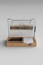 TA-12 Ahşap Masa Takvimi - Görsel 2