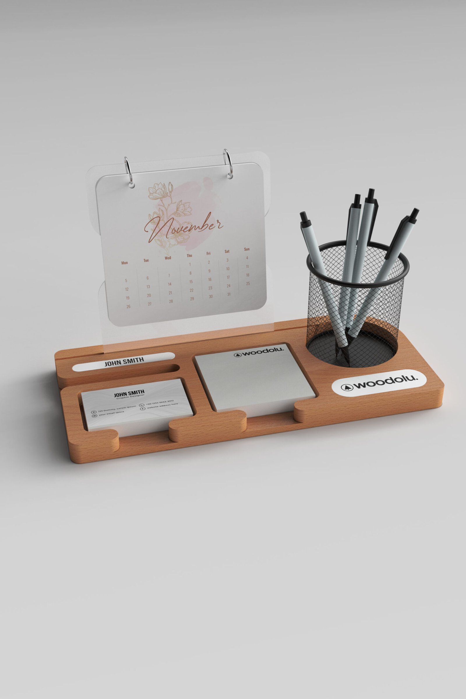 cw-52.1104 CW-52 Ahşap Masa Takvimi - Görsel 1